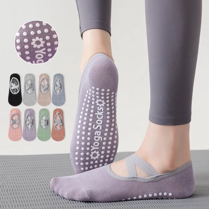 Yoga Dance & Fitness Center Llc - Breathable Towel Bottom Yoga Socks Women