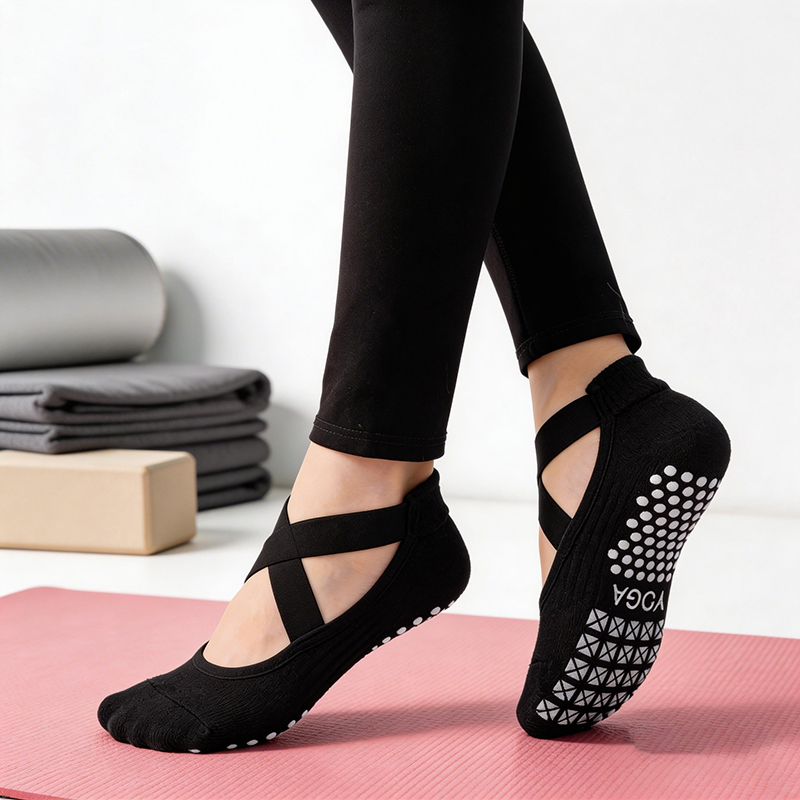 Yoga Dance & Fitness Center Llc - Women Non-Slip Yoga Socks Silicone Indoor