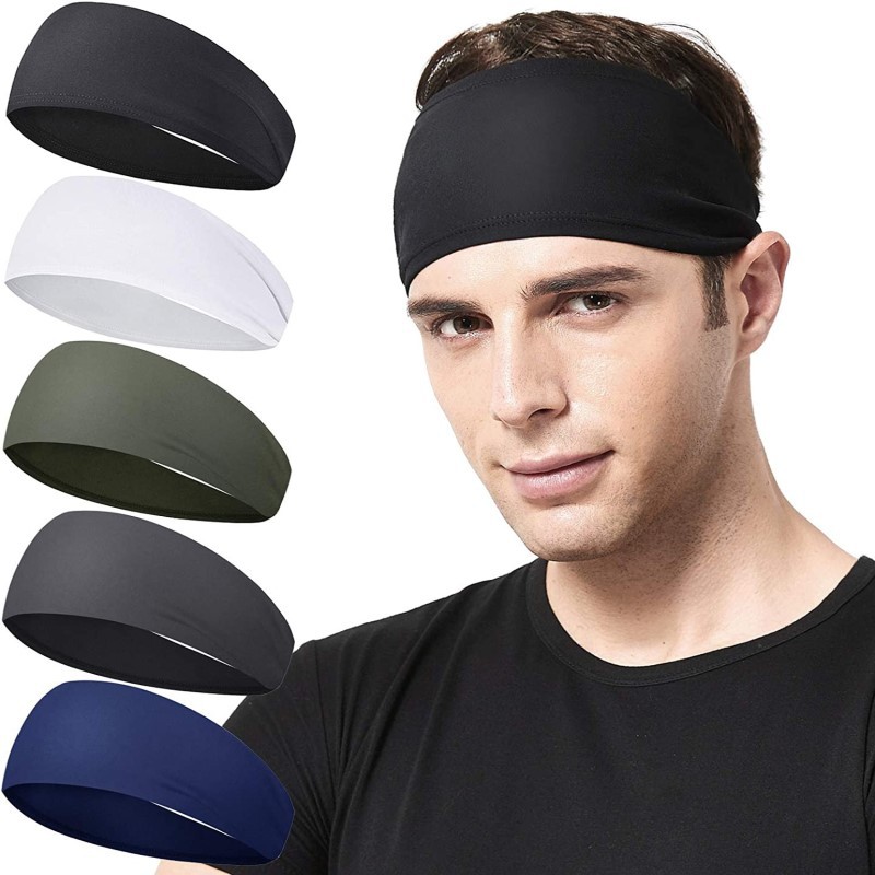 Yoga Fitness For Men - Sports Headband Running Fitness Sweatband Elastic