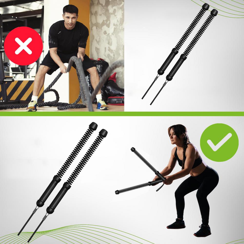 1 Pair 45cm Ropeless Battle Ro - Battle Rope Exercise review and price