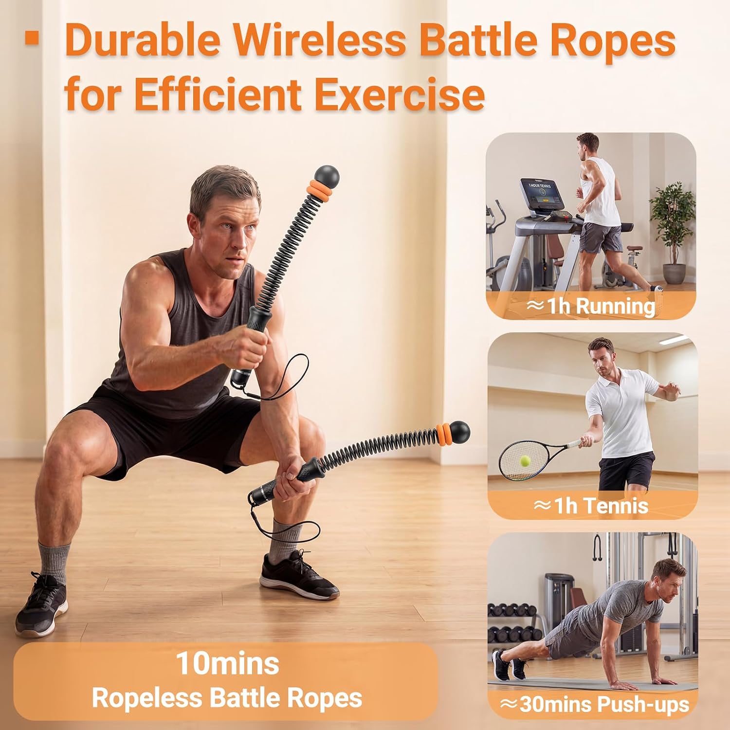 Adjustable Ropeless Battle Rop - Battle Rope Exercise review and price