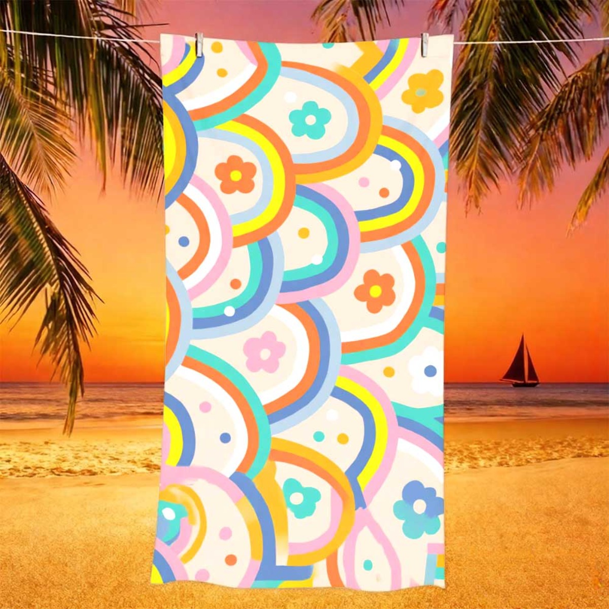 One Beach Towel That Is Reusab - Yoga Fitness & Nutrition Llp review and price