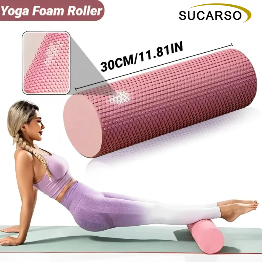 30x10cm EVA Textured Foam Roll - Yoga Fitness Body review and price
