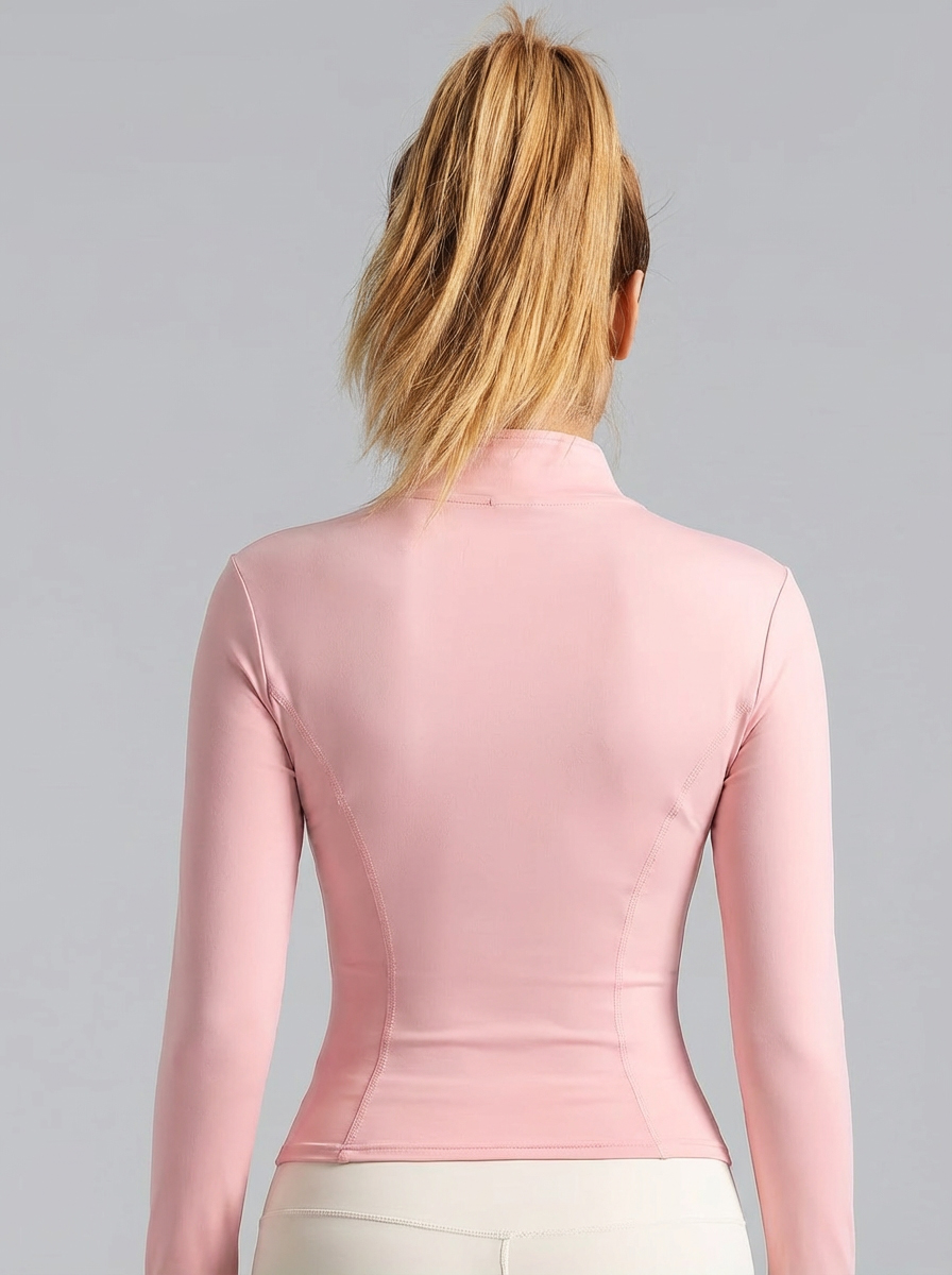 New Women Light Pink Yoga Coat - Yoga Fitness Wear review and price
