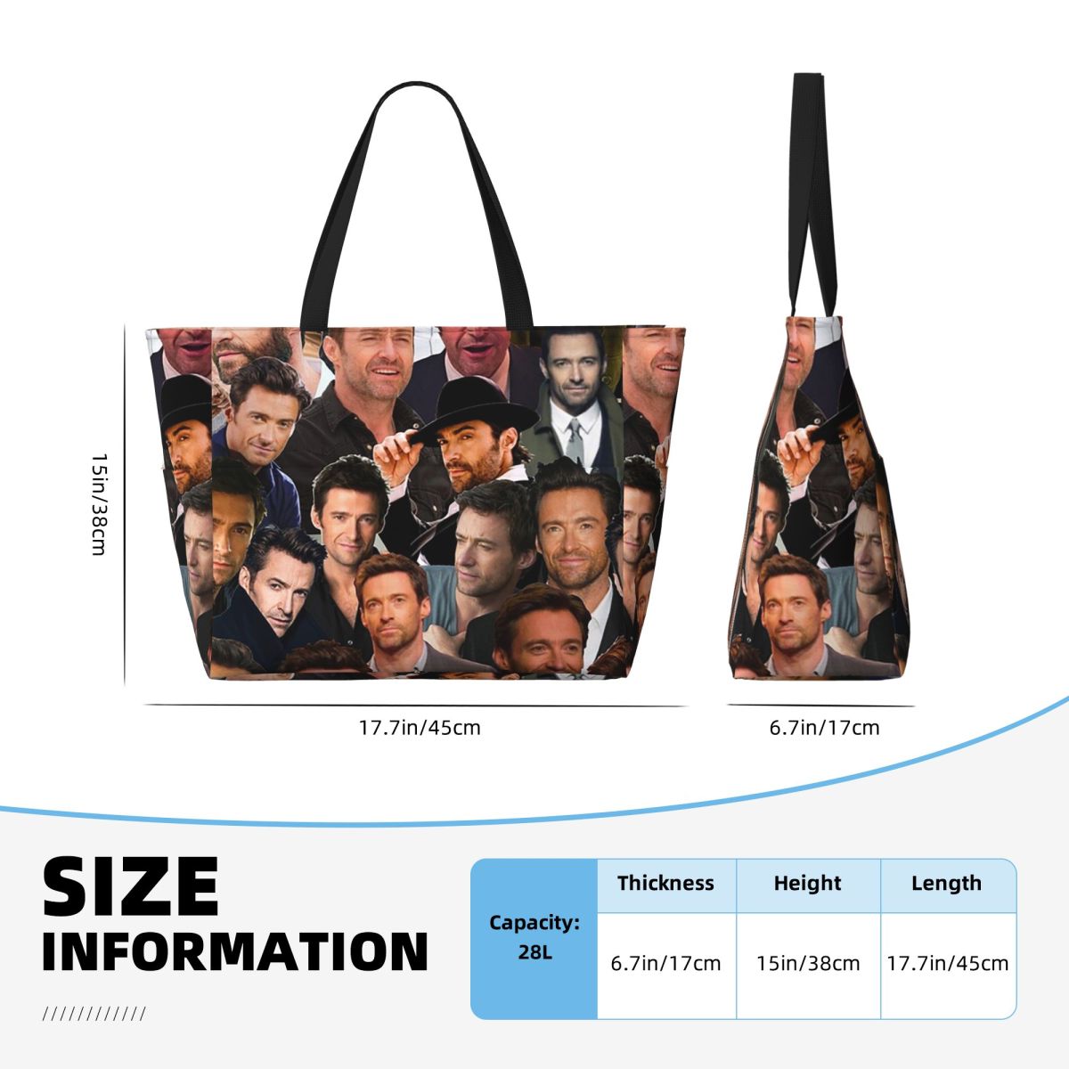 Hugh Jackman Photo Collage Bea - Yoga Fitness Gym Photos review and price