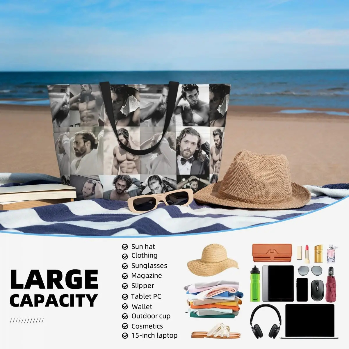 Actor Can Yaman Photo Beach To - Yoga Fitness Gym Photos review and price