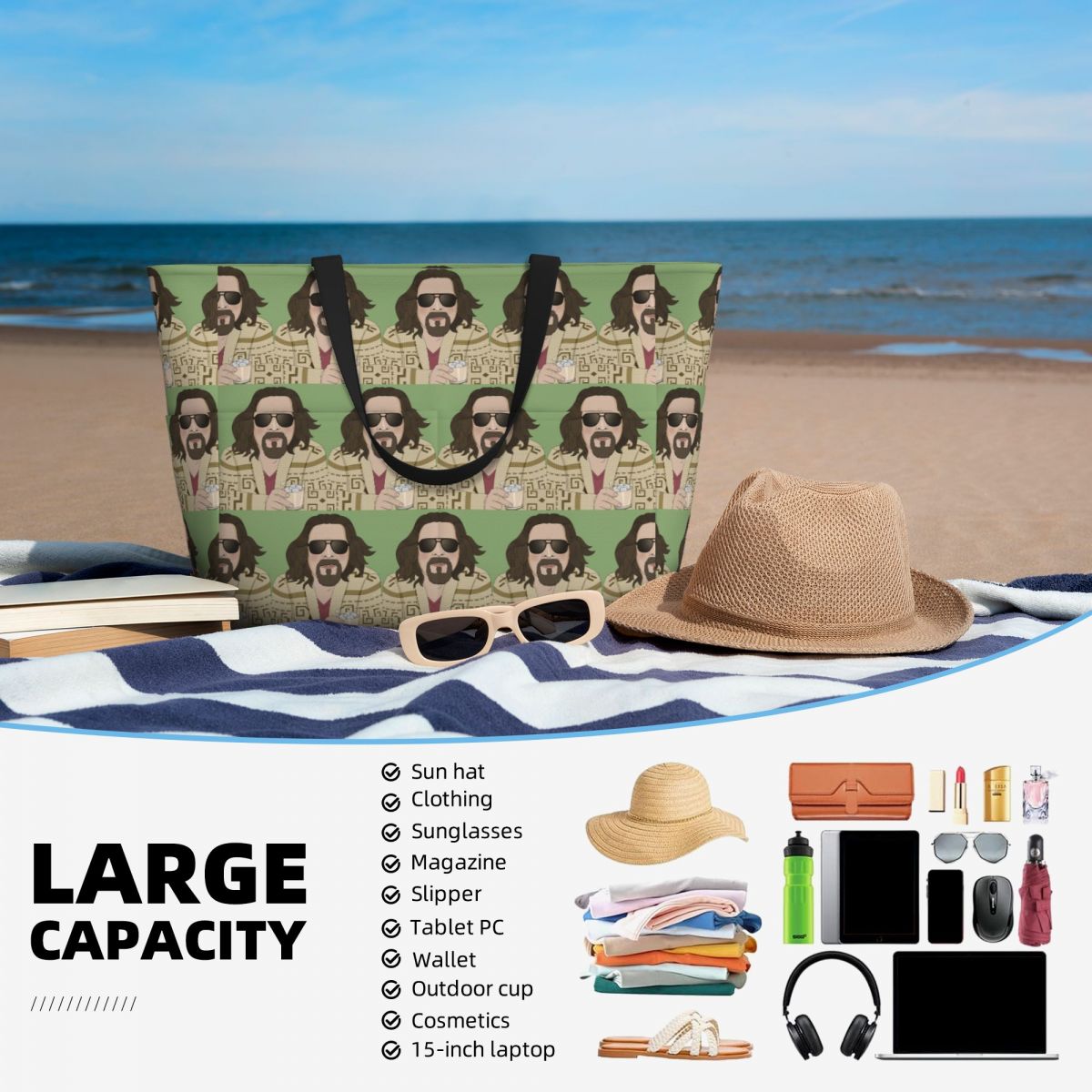 The Dude- The Big Lebowski Bea - Yoga Fitness Dude review and price