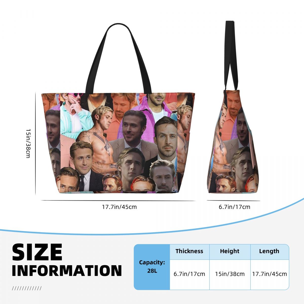 Ryan Gosling Photo Collage Bea - Yoga Fitness Gym Photos review and price