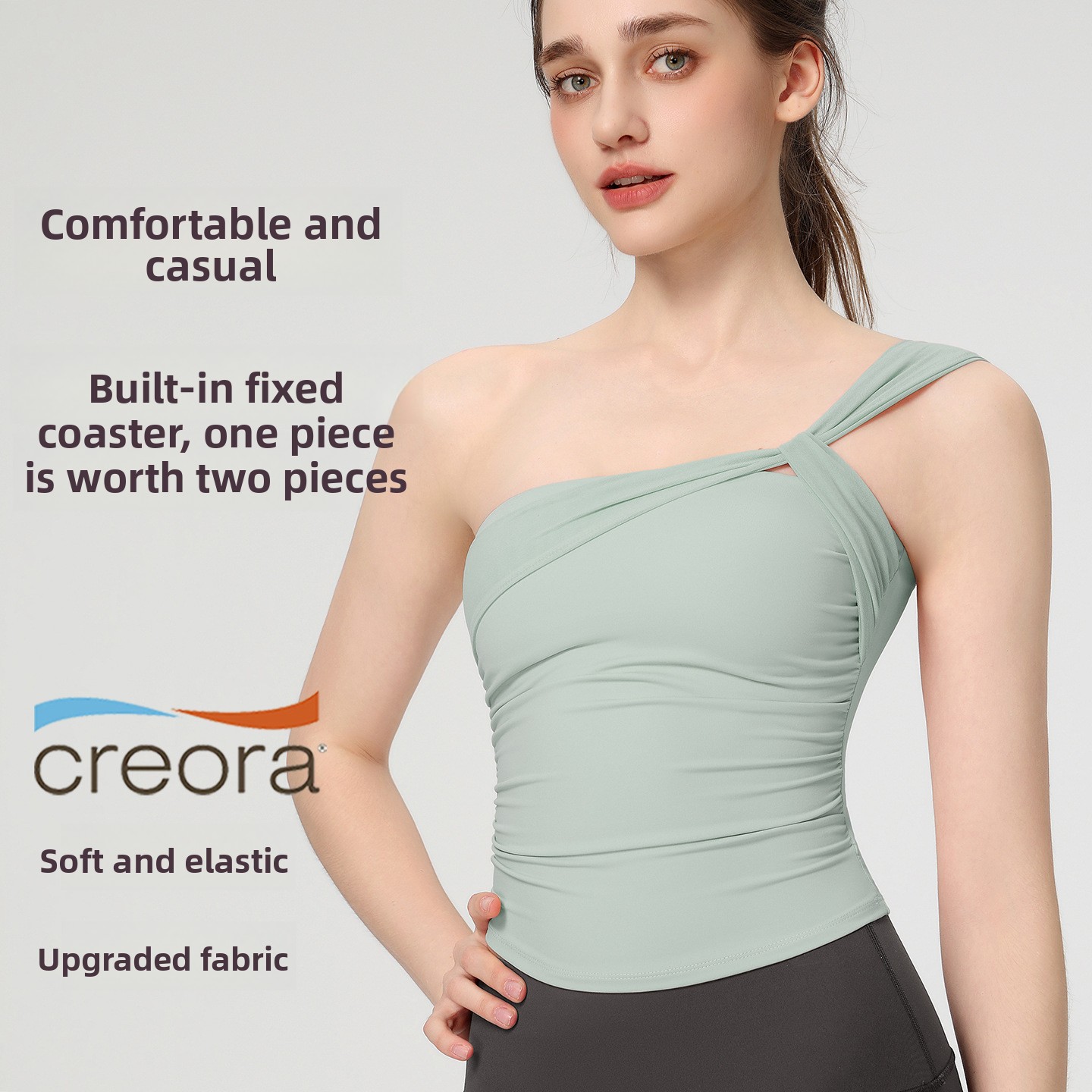 Women's Sexy Sloping Shoulder  - Yoga Fitness Tapis review and price