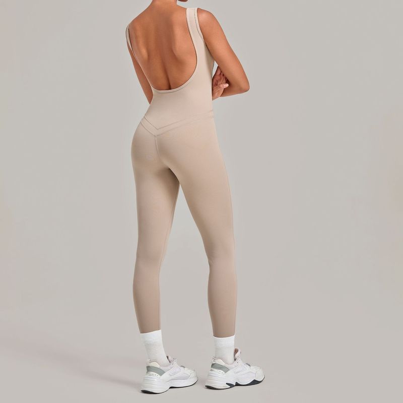 Yoga Jumpsuit With Deep Backle - Yoga Fitness Wear review and price