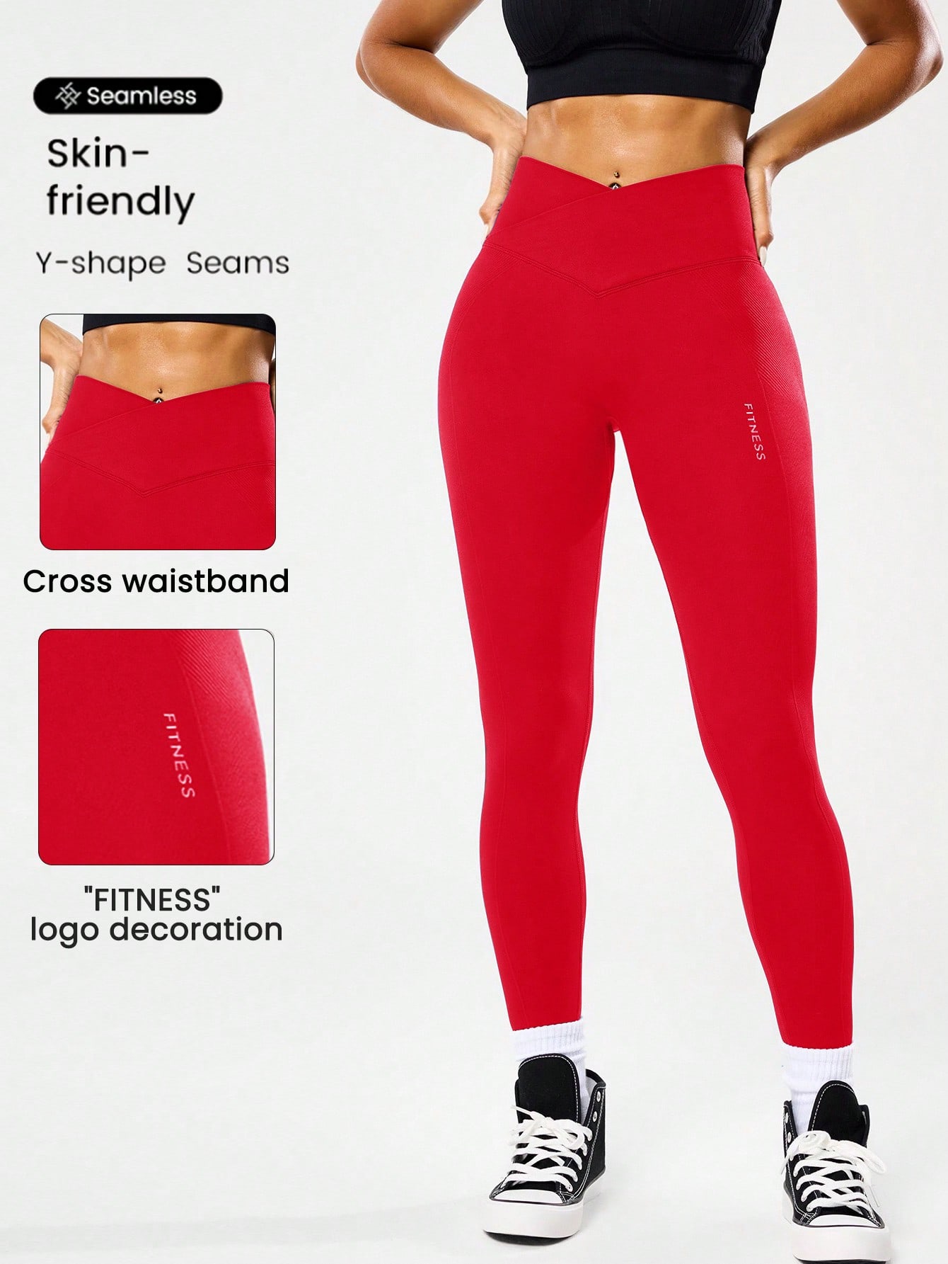 High-waisted seamless yoga leg - Yoga Fitness Leggings review and price