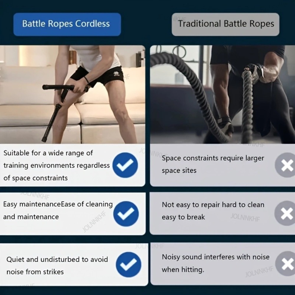 Heavy Duty Weighted Wireless B - Battle Rope Exercise review and price