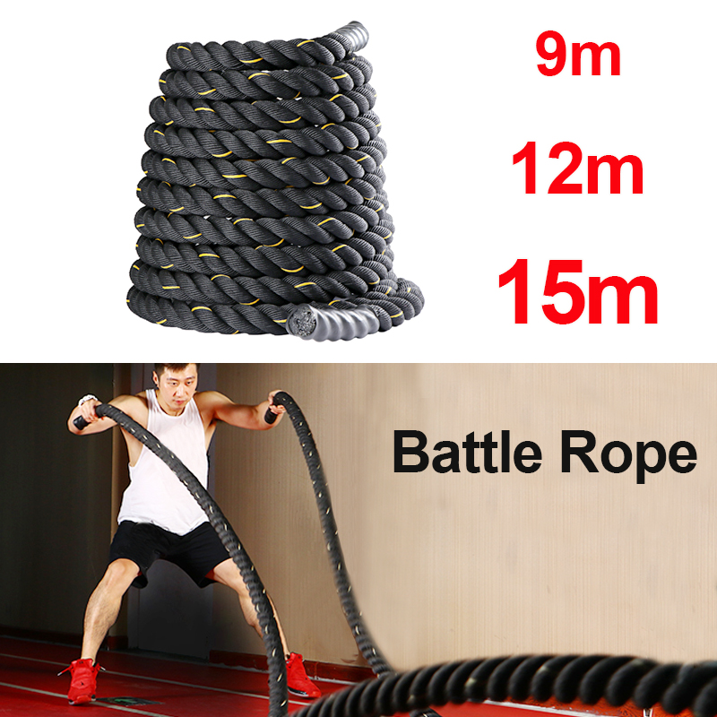 9M/12M/15M Fitness Battle Rope - Battle Rope Exercise review and price