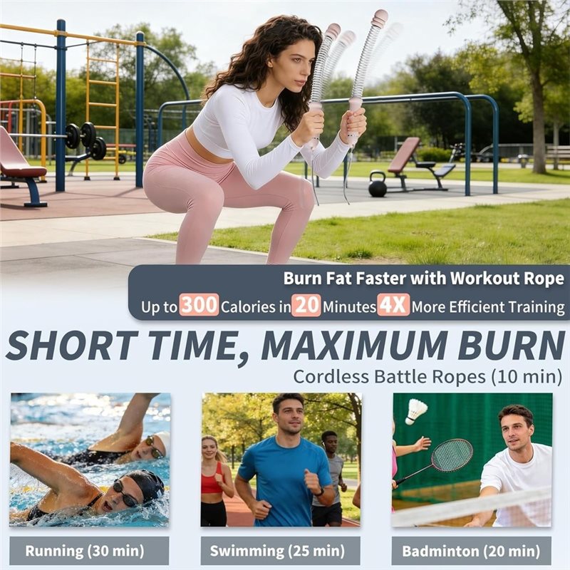 A64T-Ropeless Battle Ropes, Wo - Battle Rope Exercise review and price